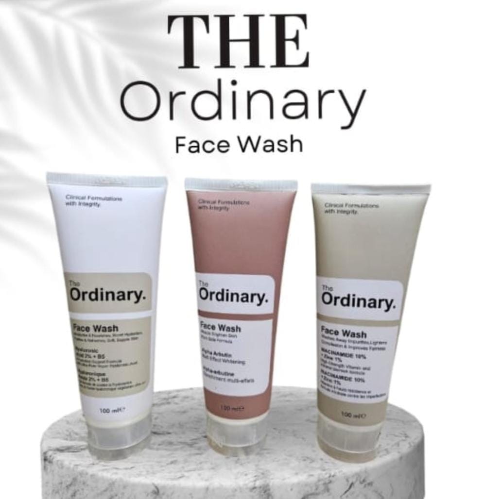 The Ordinary 3in1 Facewash Set(Alpha Arbutin,Niacinamide,Hyalorunic) Eid Special Sale
