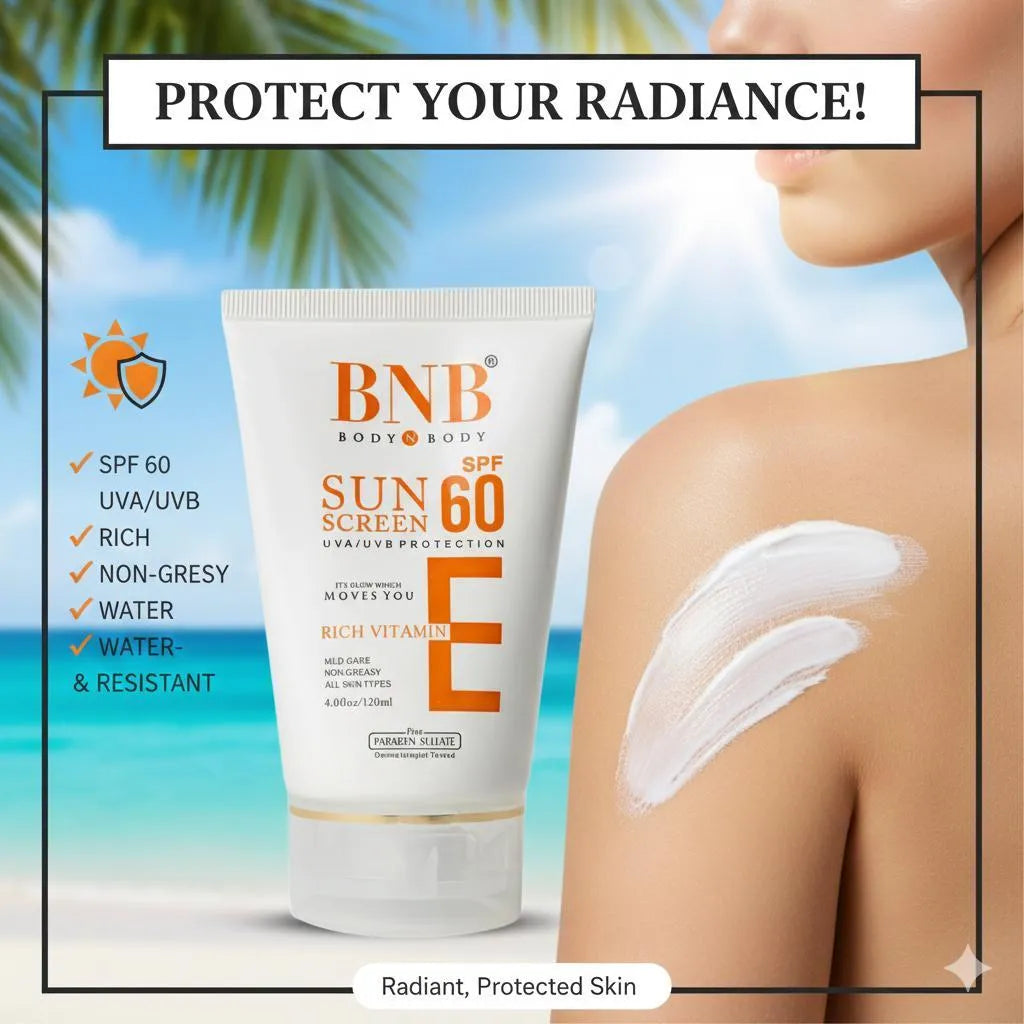 BNB Sunscreen SPF 60 UVAUVB Protective Cream