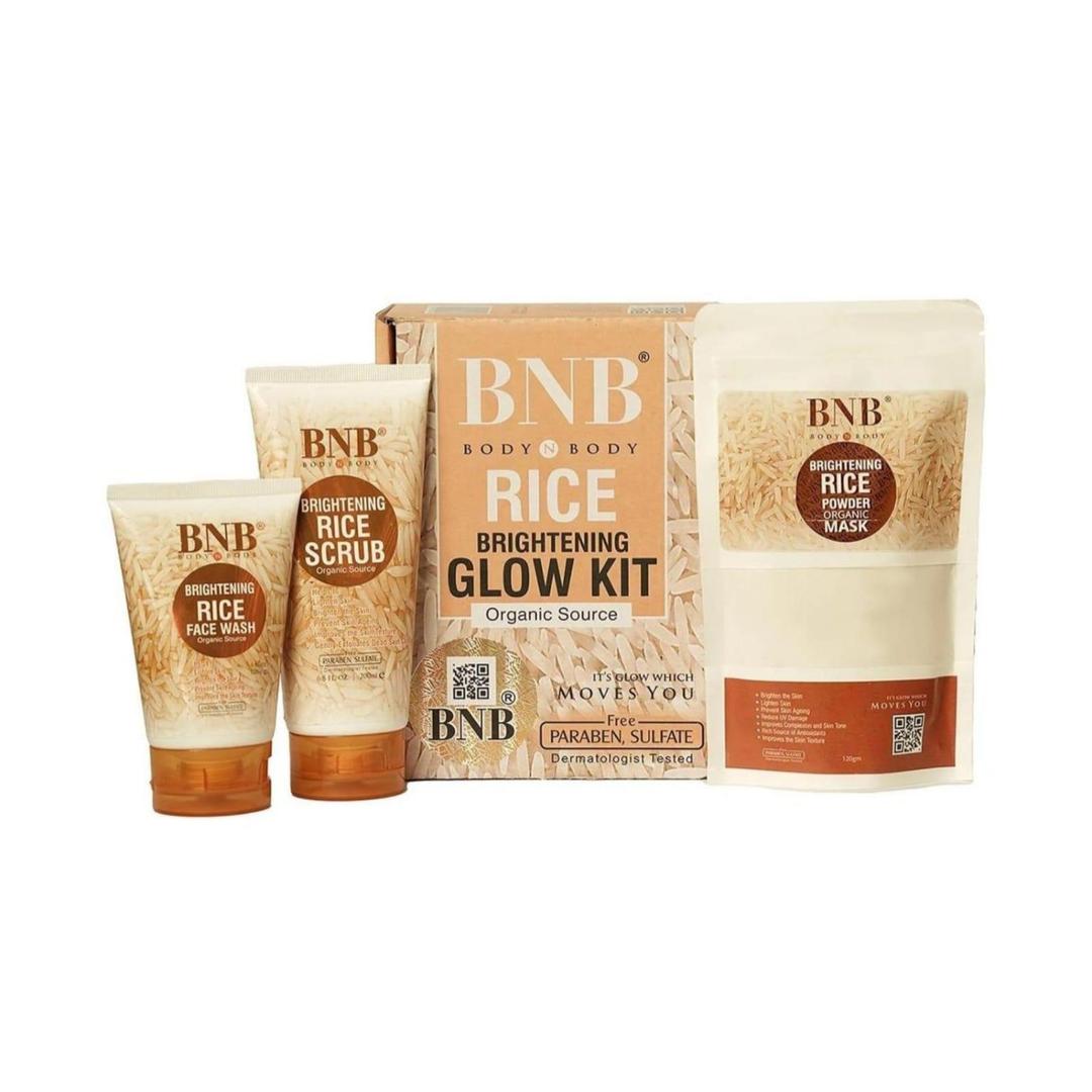 BNB Rice Extract 3in1 Facial Kit For Bright & Glowing Skin Eid Special Sale