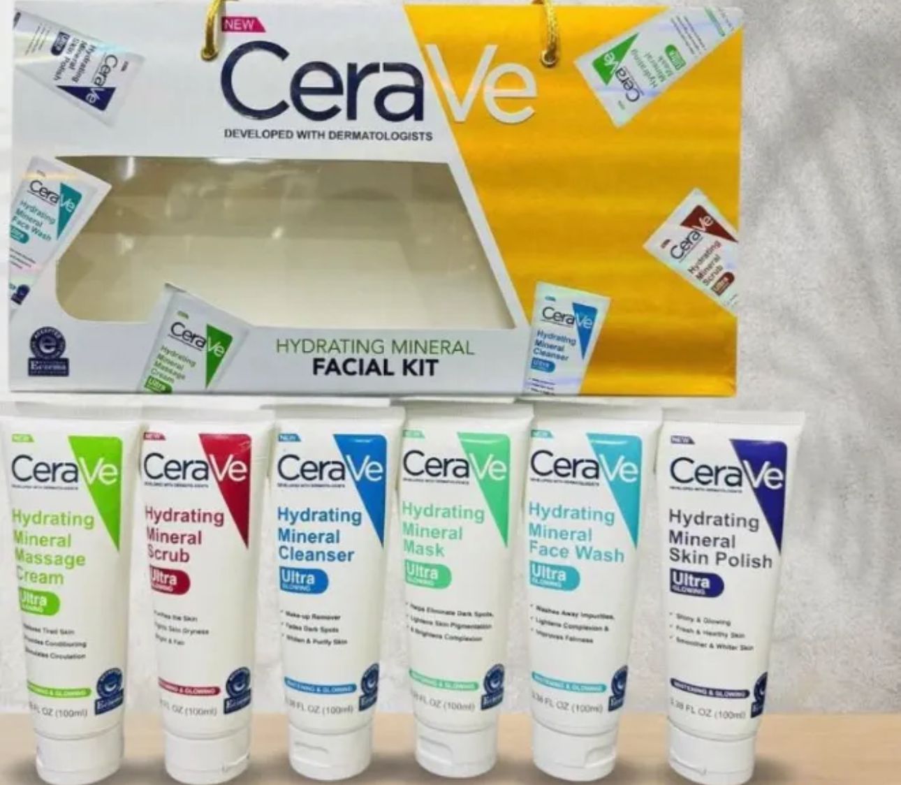 CeraVe 6 In 1  Facial Kit For Deep Cleansing, Brightening And Glowing Skin Eid Special Sale