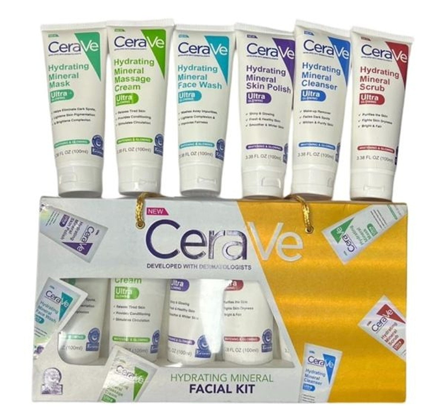 CeraVe 6 In 1  Facial Kit For Deep Cleansing, Brightening And Glowing Skin Eid Special Sale